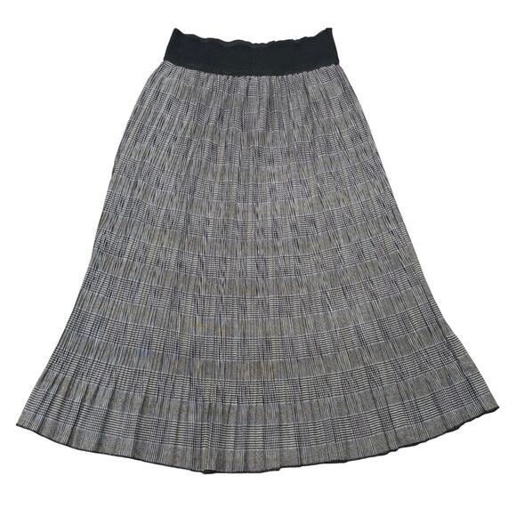 Metro Wear Multi Color Flowy Pleated Elastic Waist Maxi Skirt - Picture 1 of 7